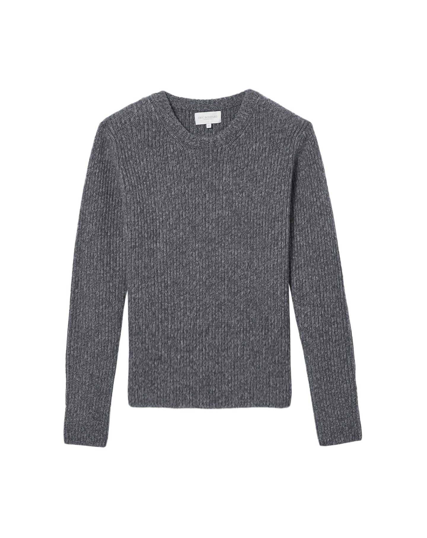 Cashmere ribbed crew neck jumper - Flannel