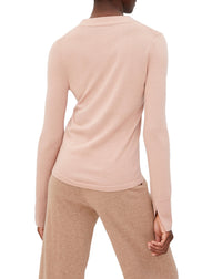 Cashmere blend V-neck jumper with tie detail - Pétale