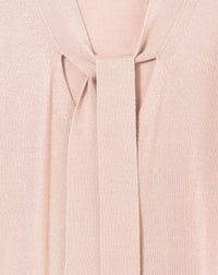Cashmere blend V-neck jumper with tie detail - Pétale