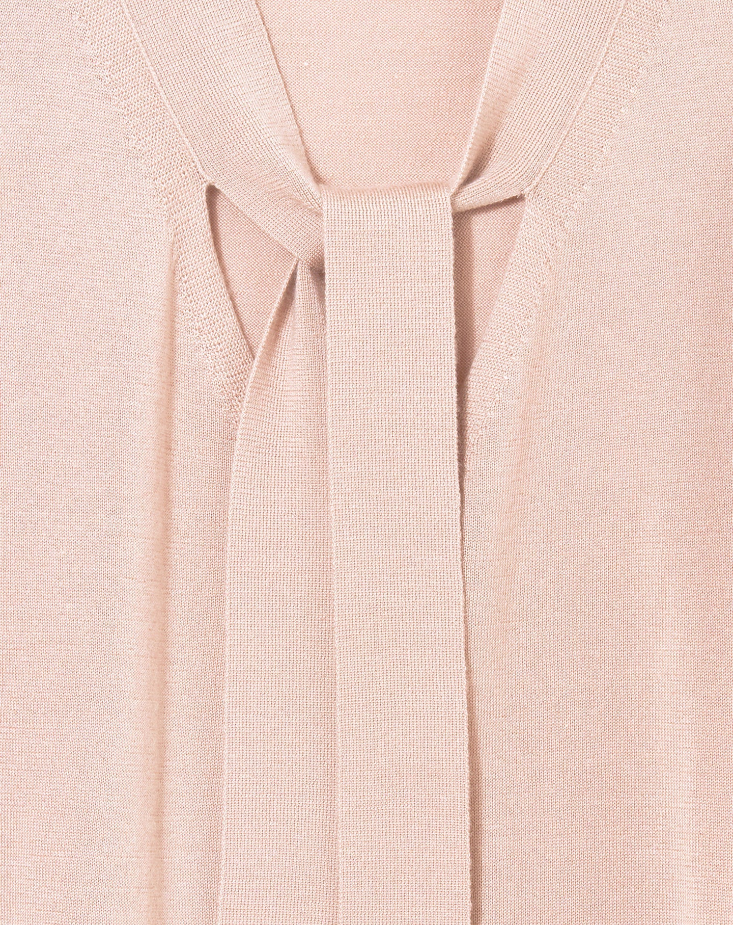 Cashmere blend V-neck jumper with tie detail - Pétale