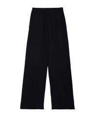 Cashmere jersey trousers - Black