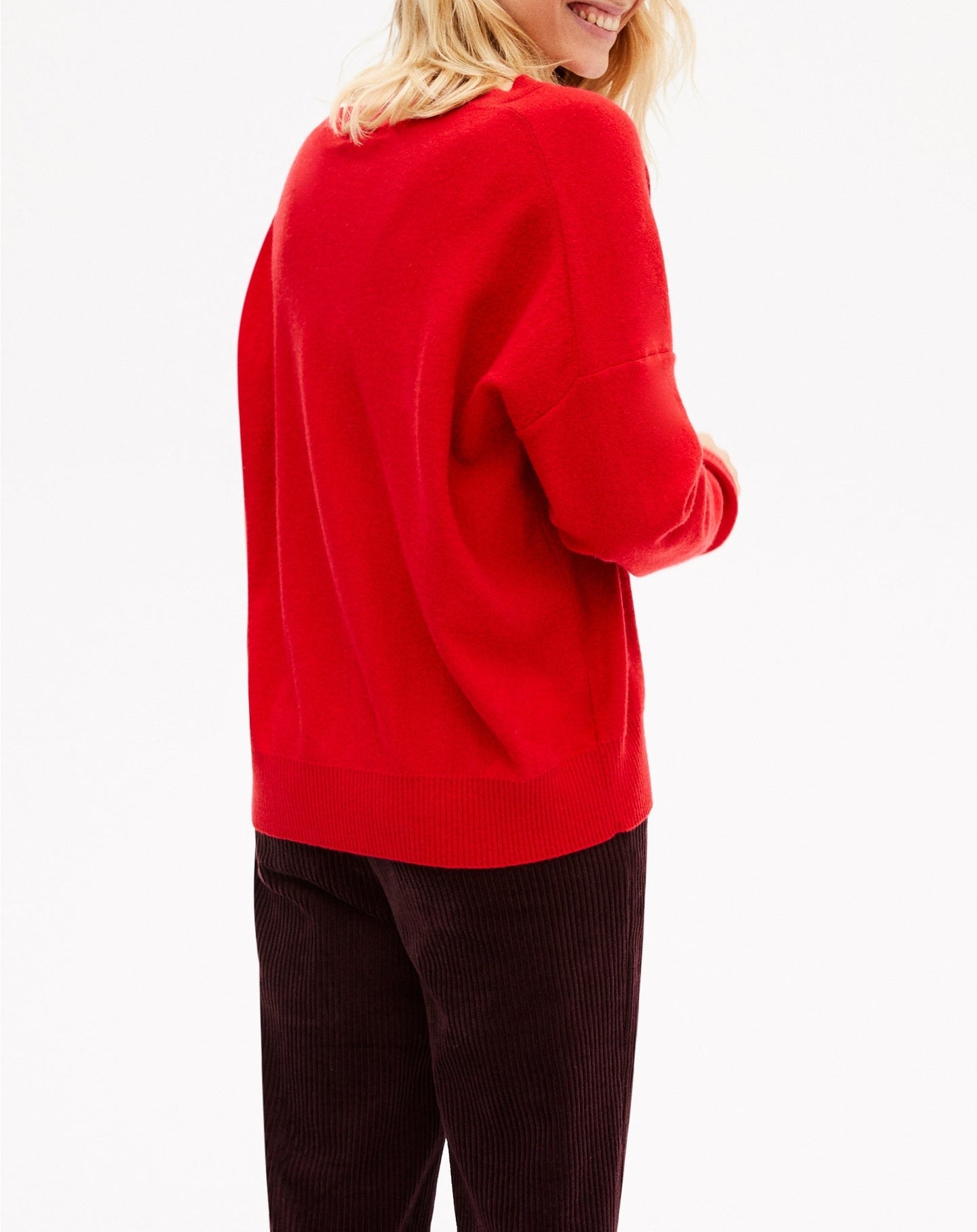 Persian cashmere intarsia jumper - Ruby