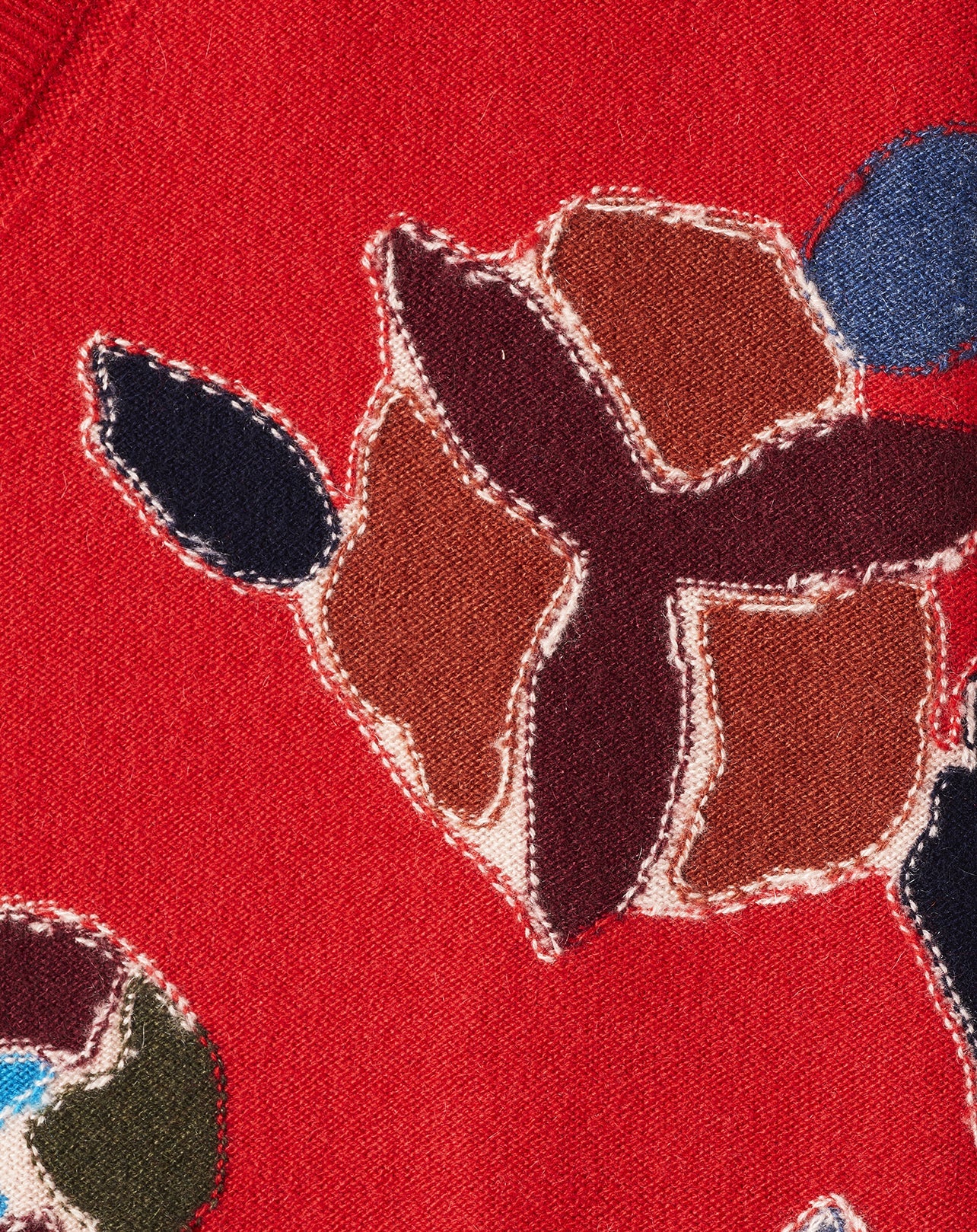 Persian cashmere intarsia jumper - Ruby