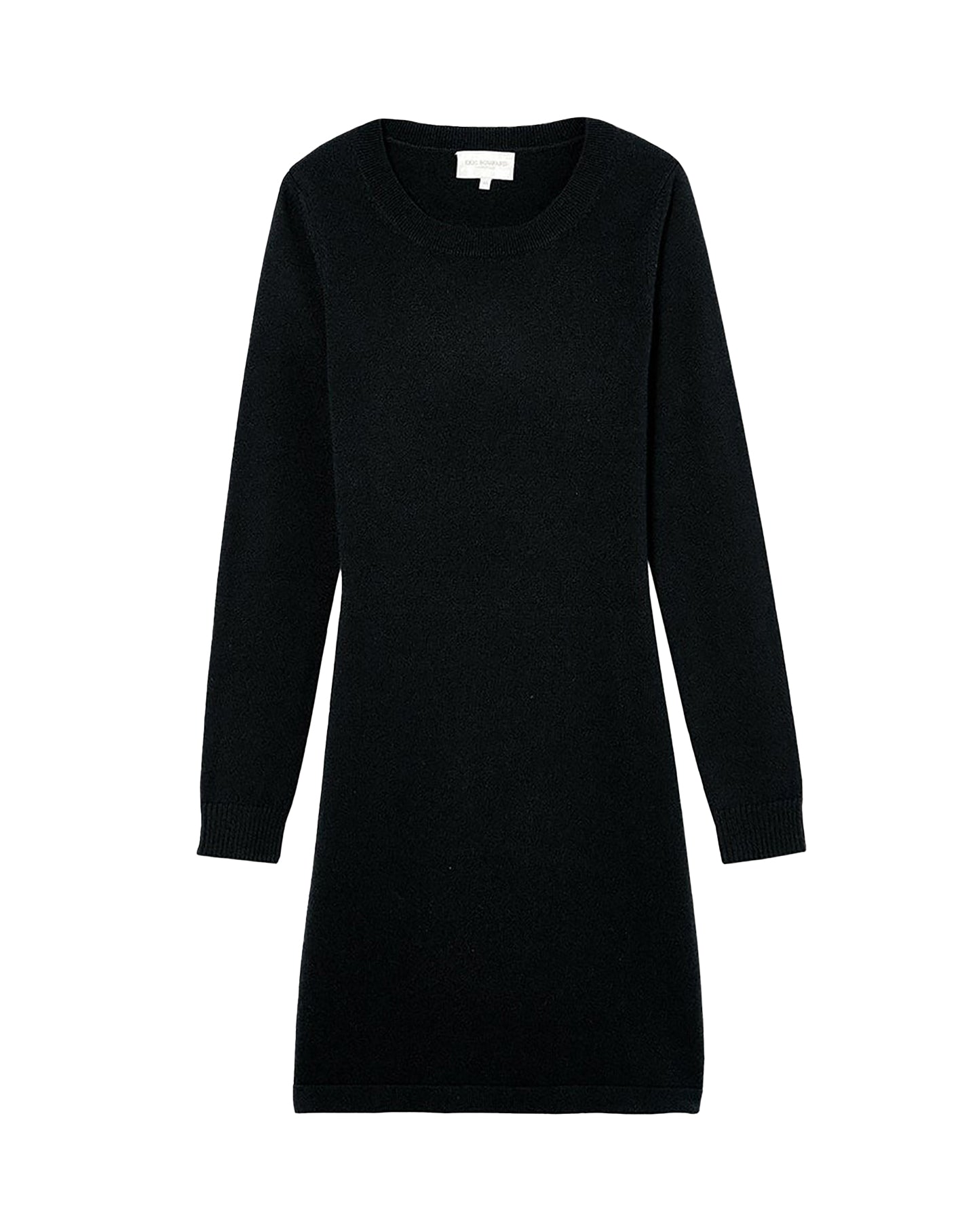 Robe col bateau en cachemire - Noir
