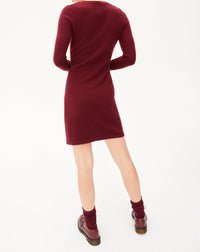 Cashmere boat-neck dress - Dahlia