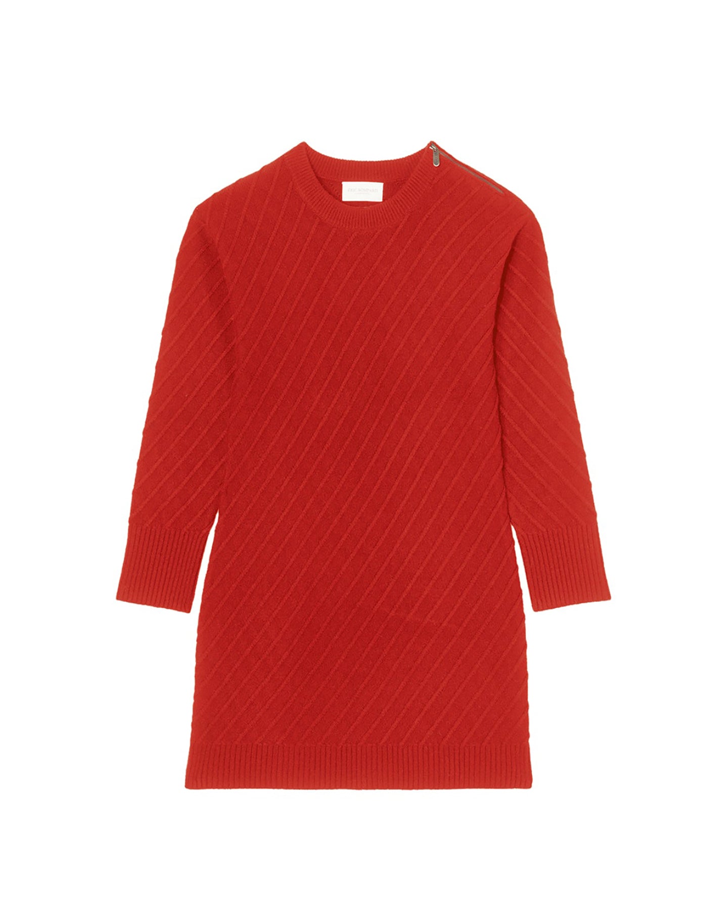 Robe zippée en cachemire - Rubis