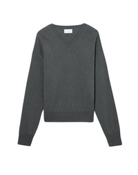 Cashmere and wool V-neck jumper - Loup