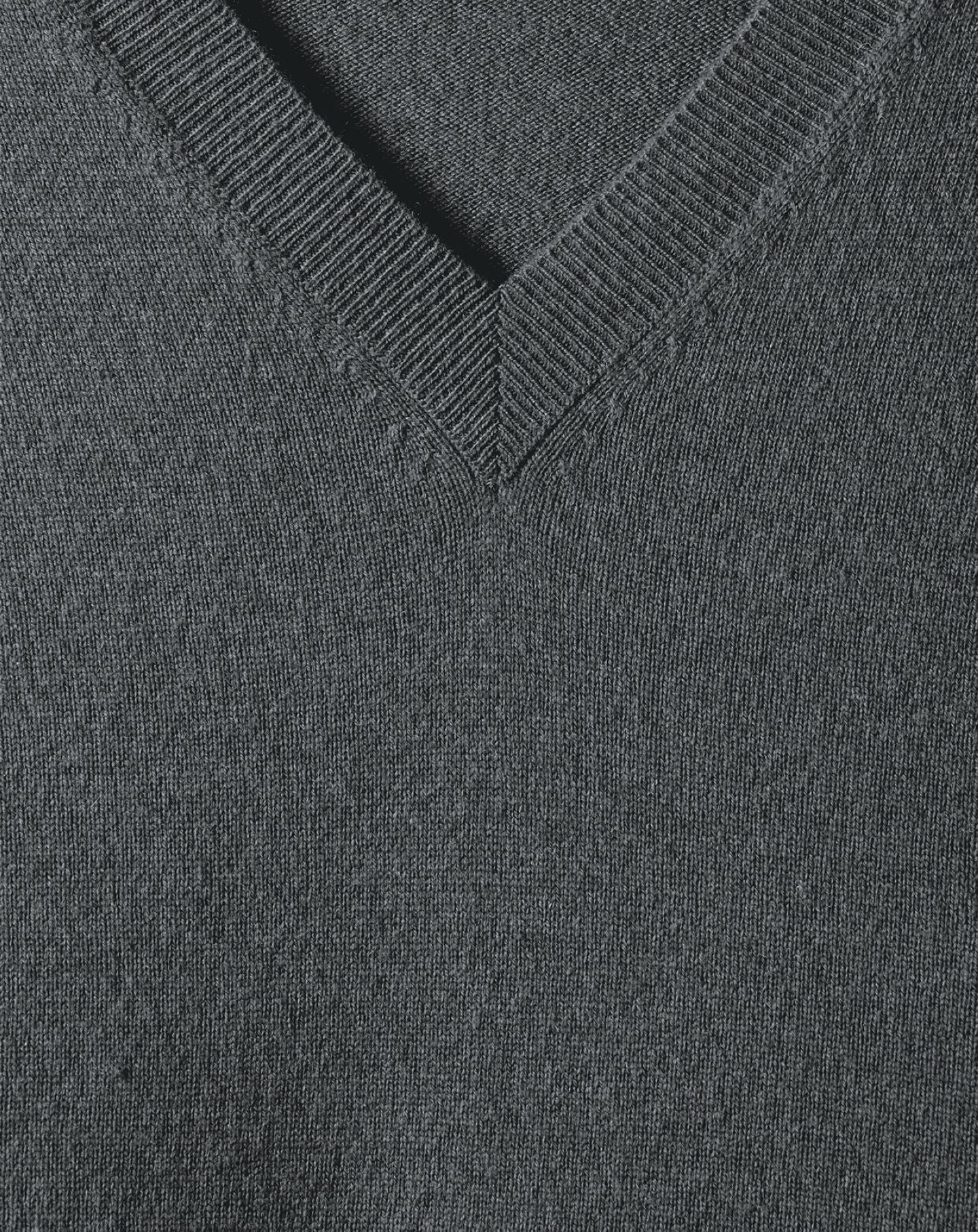 Cashmere and wool V-neck jumper - Loup