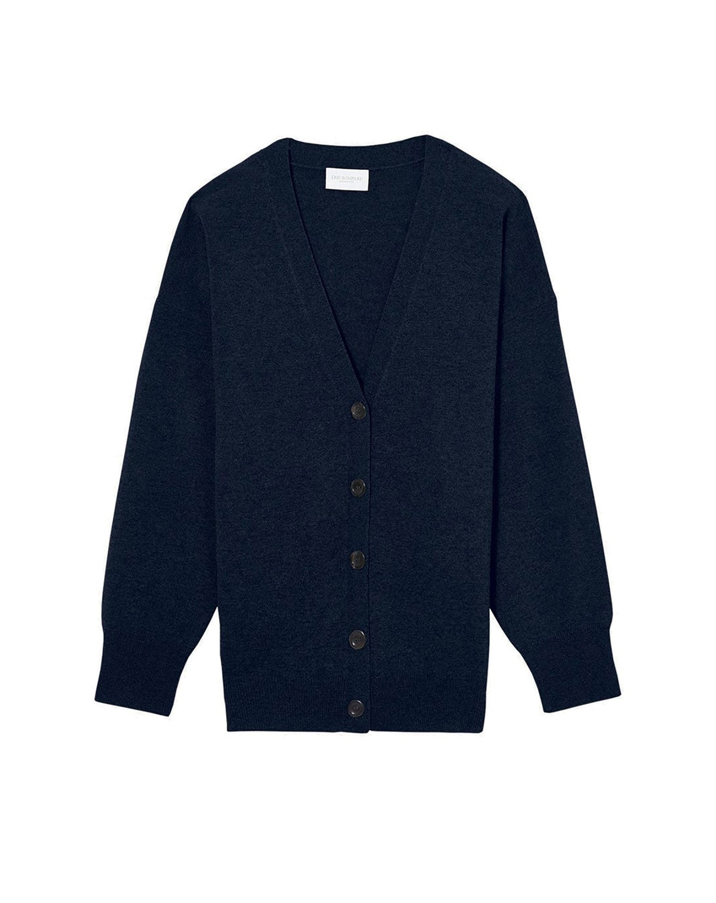 Wool and cashmere cardigan - Navy