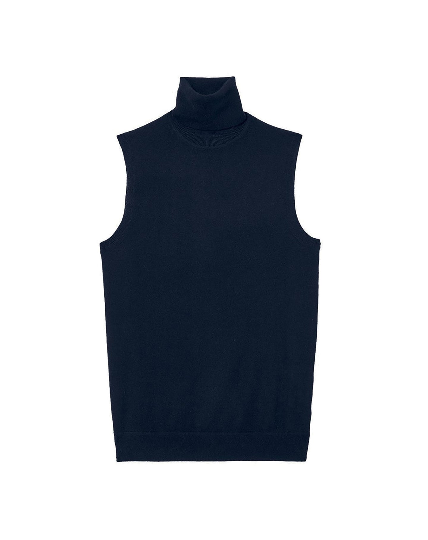 Ultra-fine cashmere turtleneck jumper - Navy