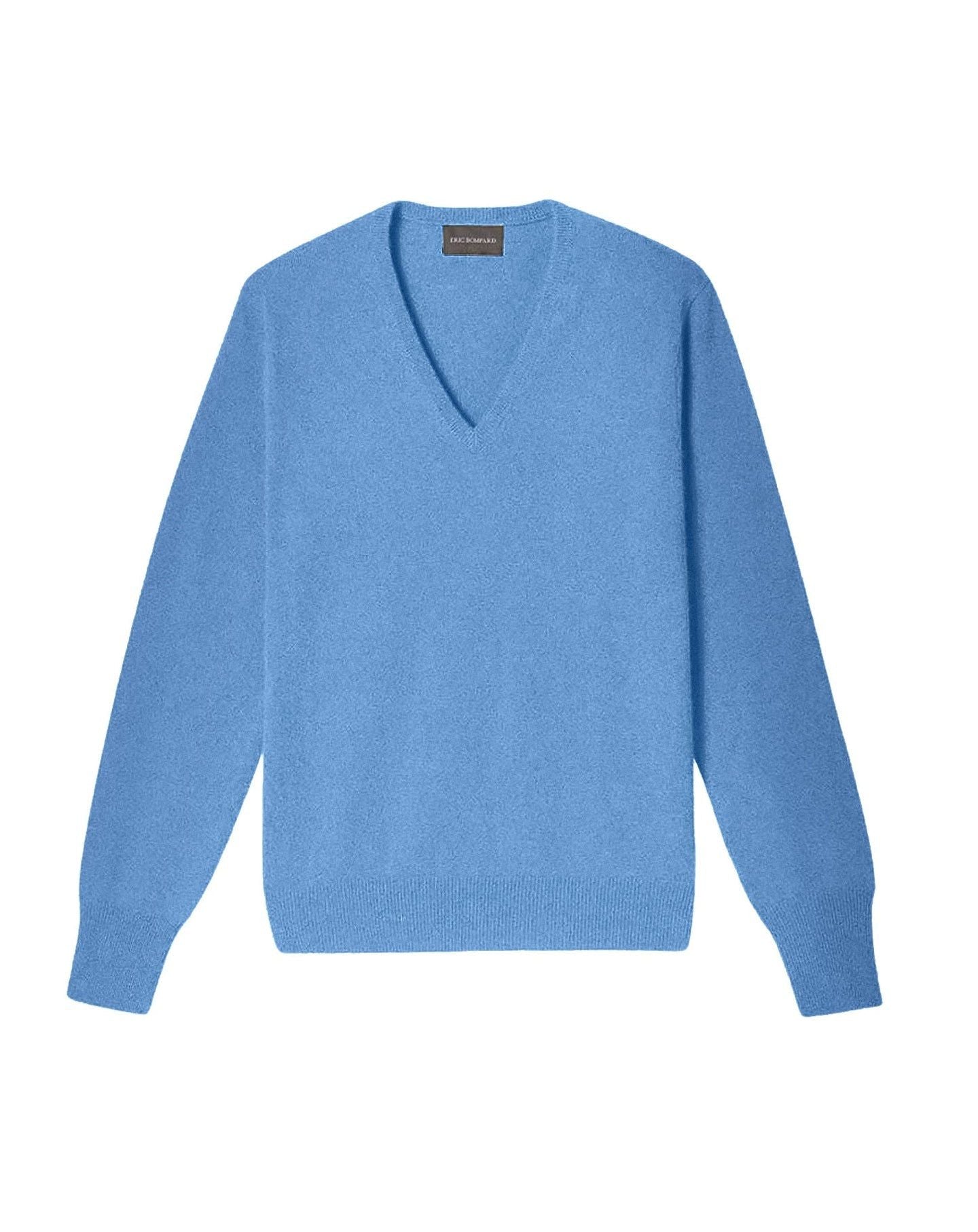 Classic cashmere jumper - Bleu Egée