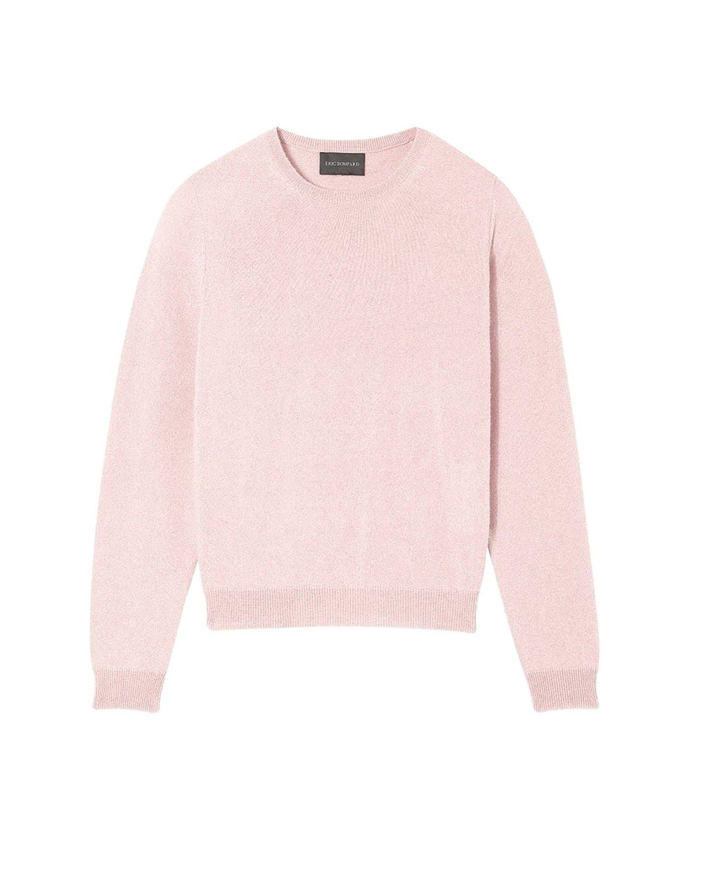 Pull ras de cou classique en cachemire - Aubepine chiné