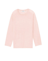 Pull ras de cou ultrafin manches 3/4 en cachemire - Aubepine chiné
