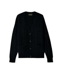 Twisted cashmere cardigan - Black