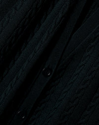 Twisted cashmere cardigan - Black