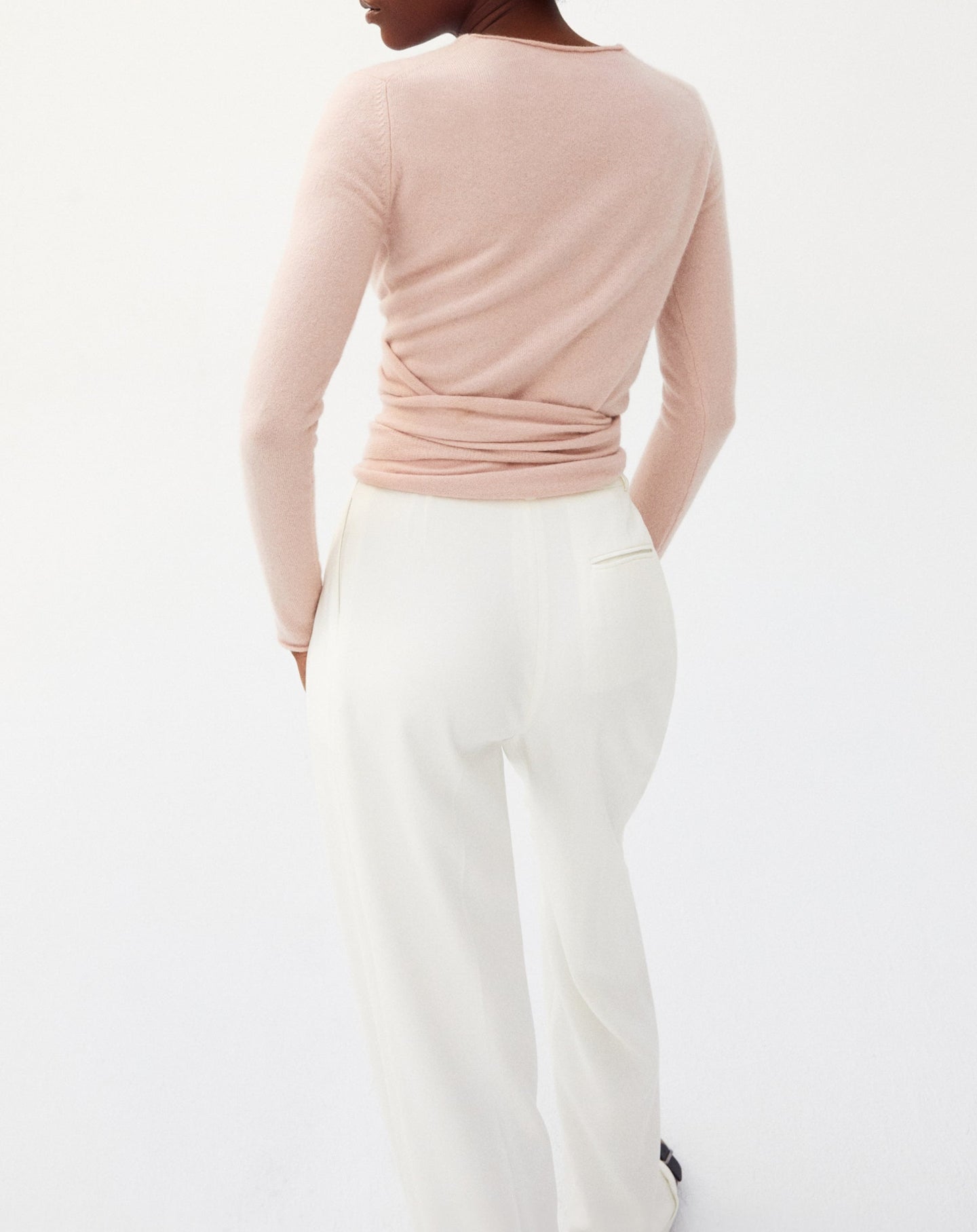Cashmere wrap-around tie - Pétale