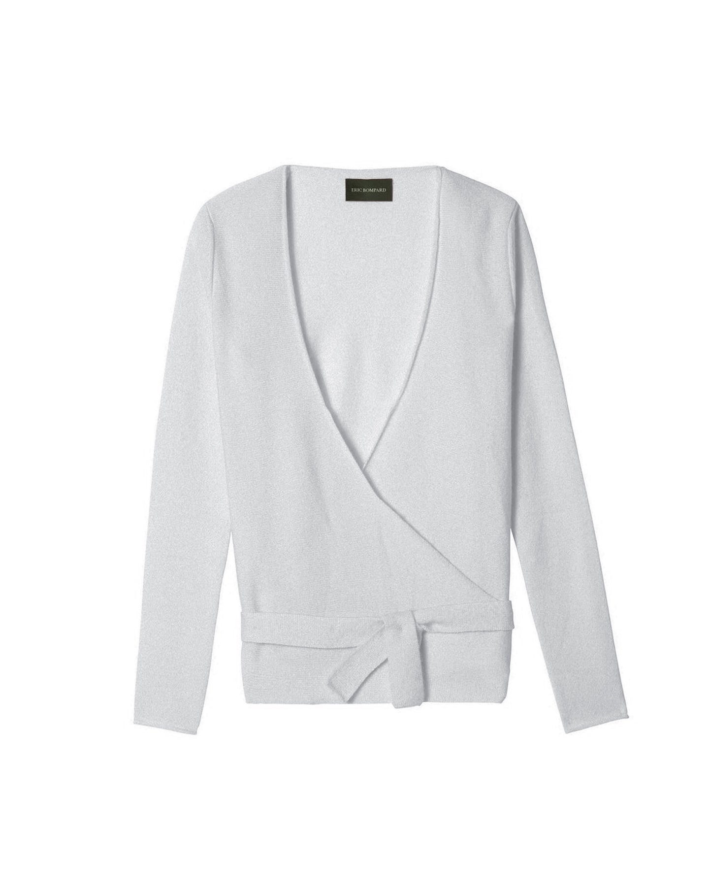 Cashmere wrap-around tie - Givre