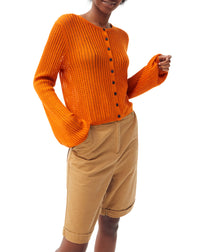 Cashmere and silk cable-knit cardigan - Black