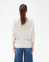 Twisted cashmere cardigan - Hemp
