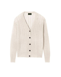 Twisted cashmere cardigan - Hemp