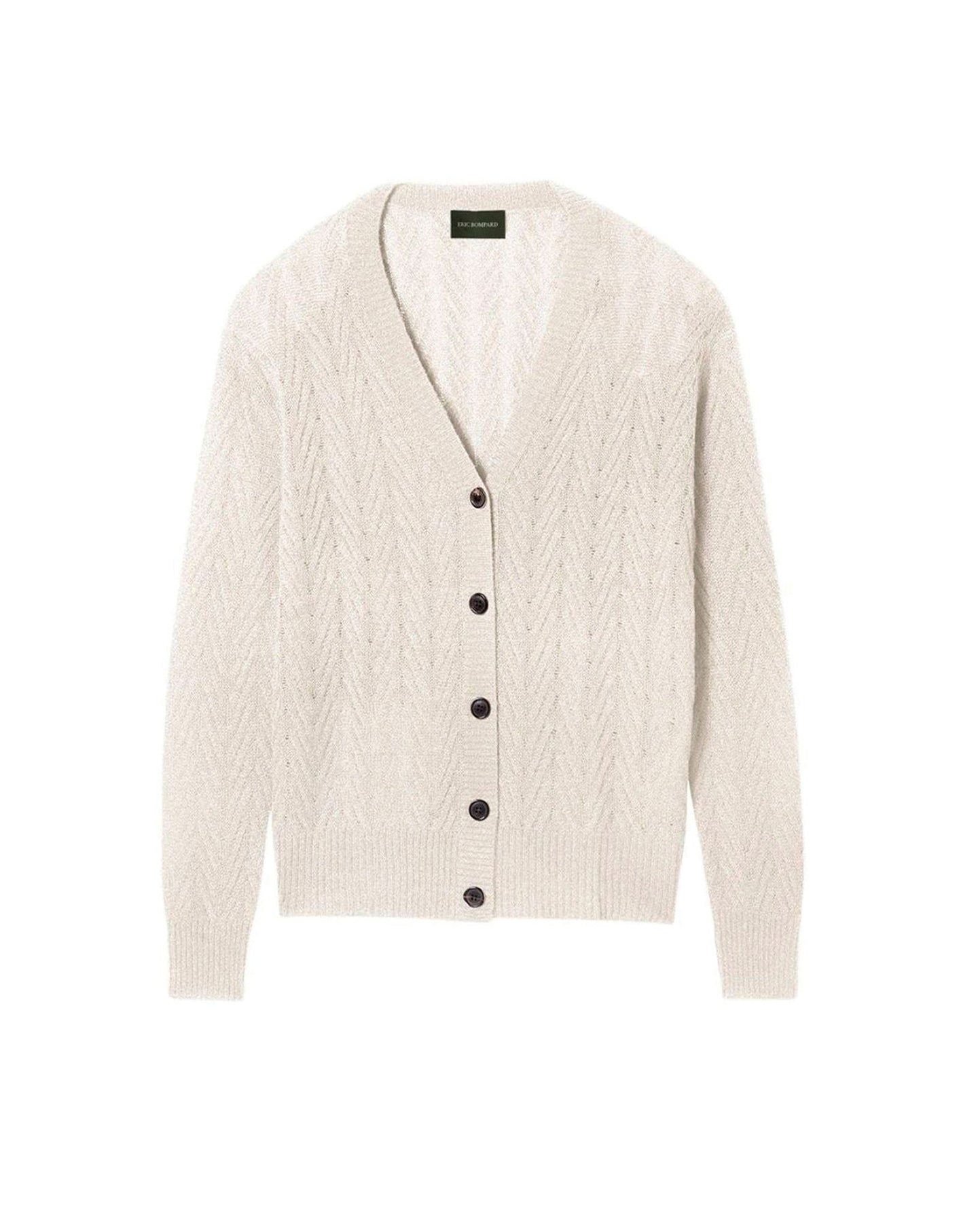 Twisted cashmere cardigan - Hemp