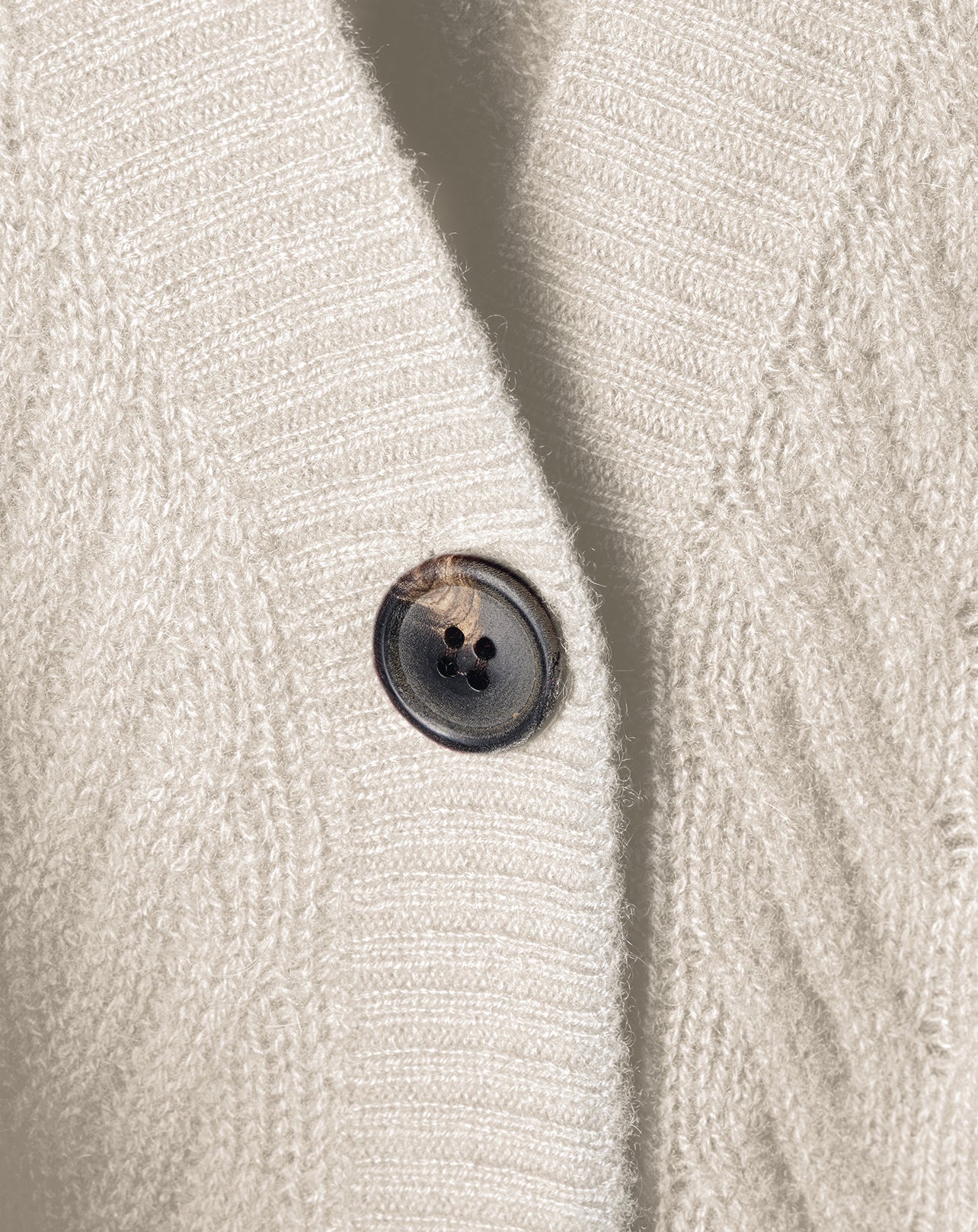 Twisted cashmere cardigan - Hemp