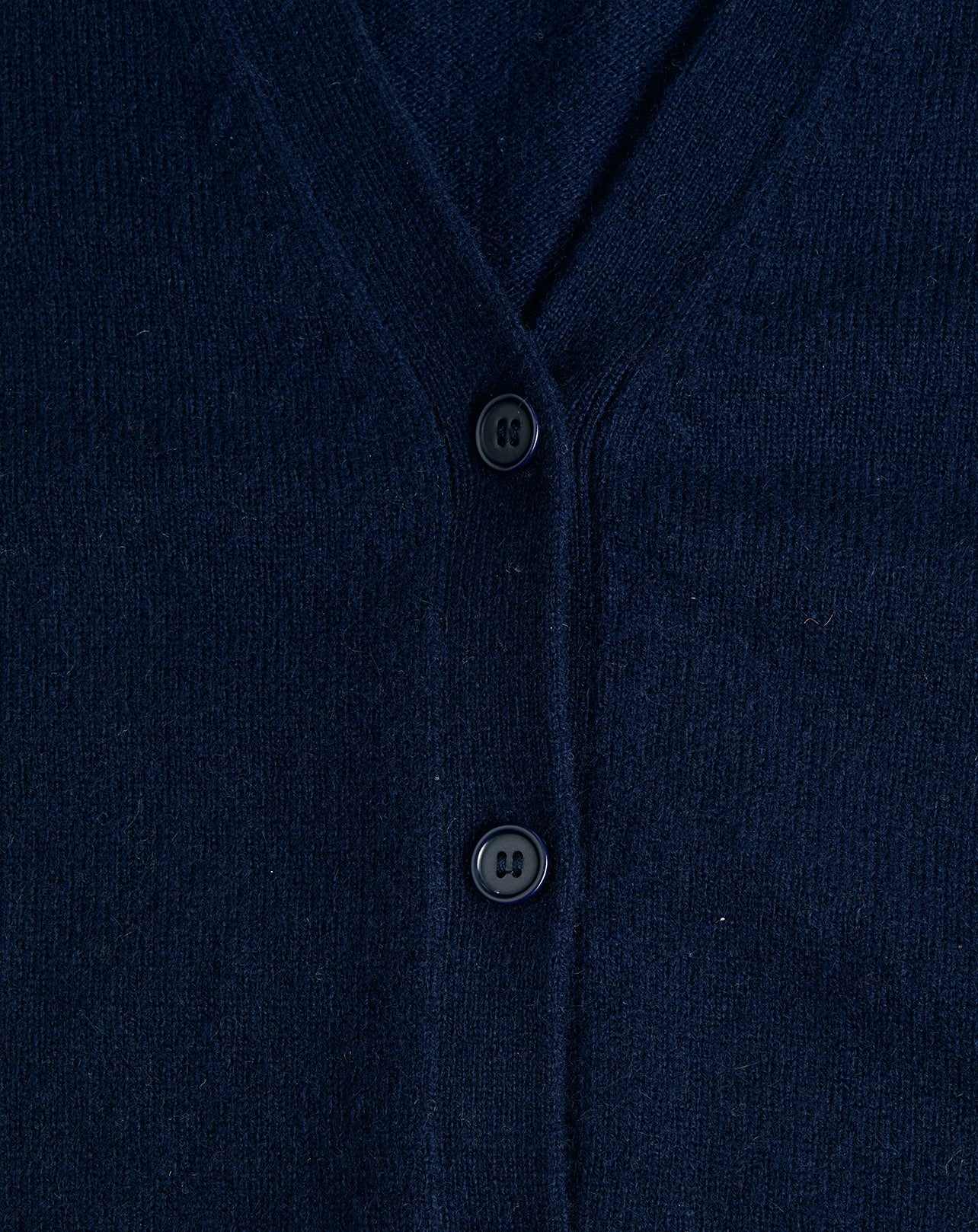 Slim-fitted cashmere cardigan - Navy
