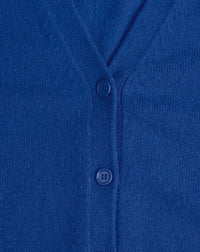 Slim-fitted cashmere cardigan - Cobalt