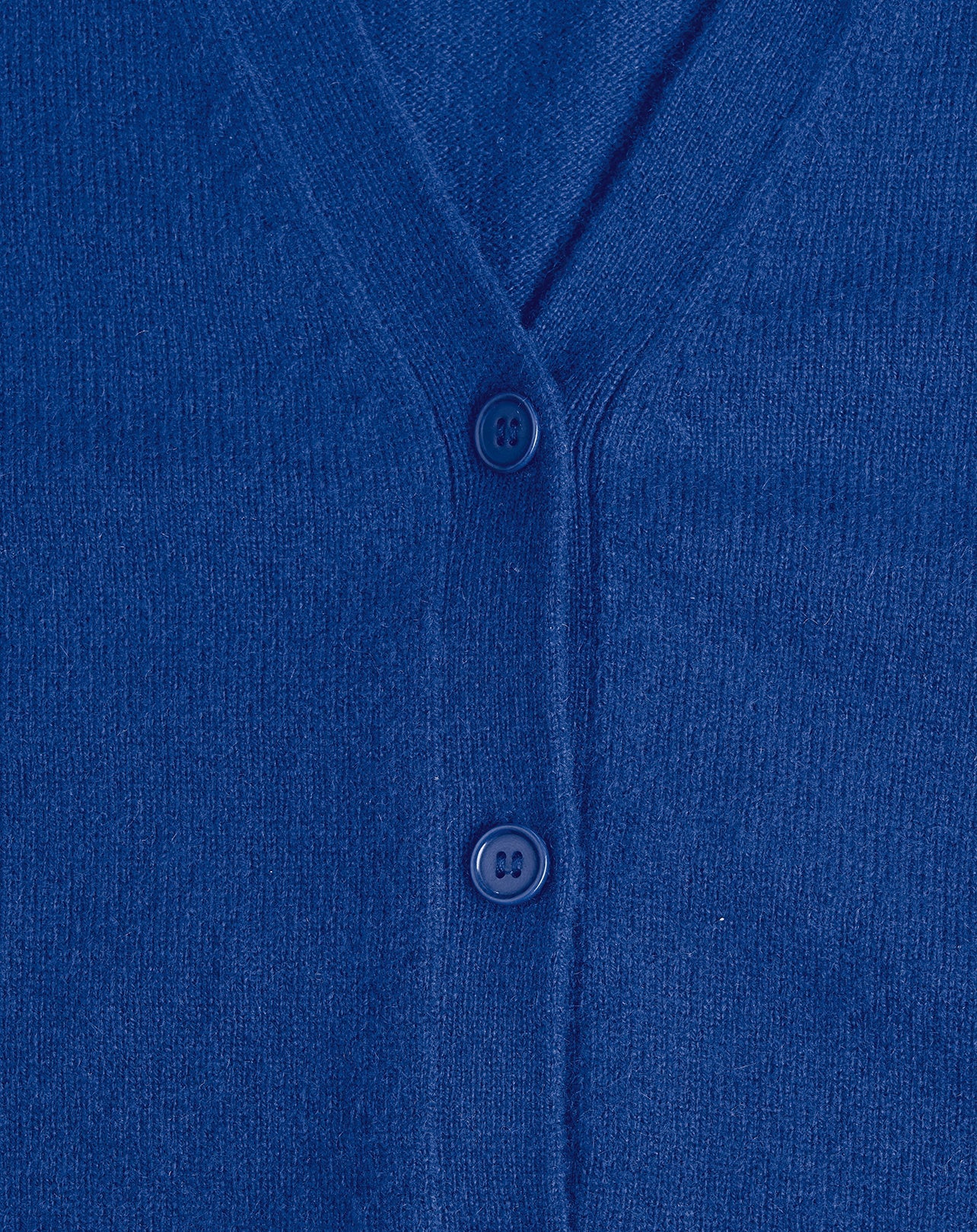 Slim-fitted cashmere cardigan - Cobalt