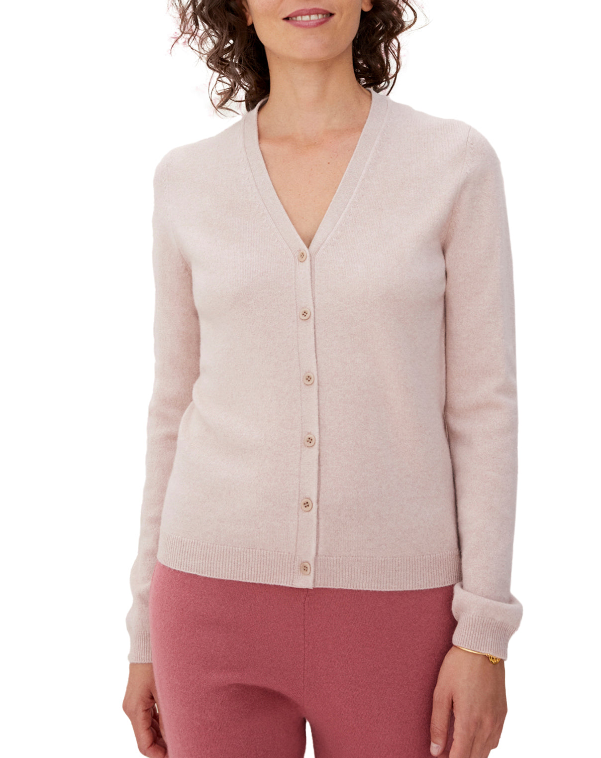 Slim-fitted cashmere cardigan - Pétale