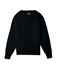 Cashmere pointelle stripe cardigan - Black