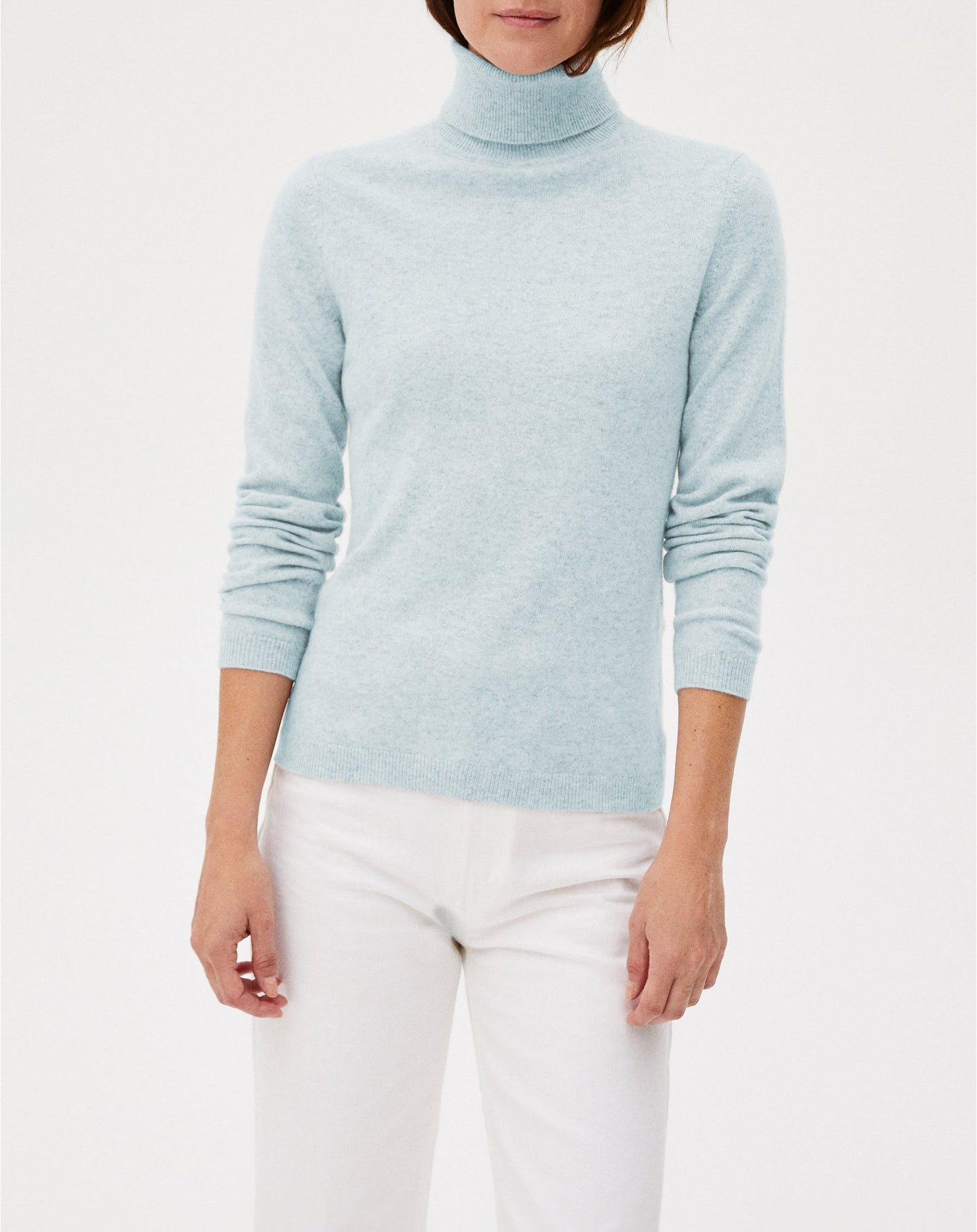 Slim-fit cashmere turtleneck jumper - Nuage