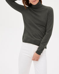 Slim-fit cashmere turtleneck jumper - Loup