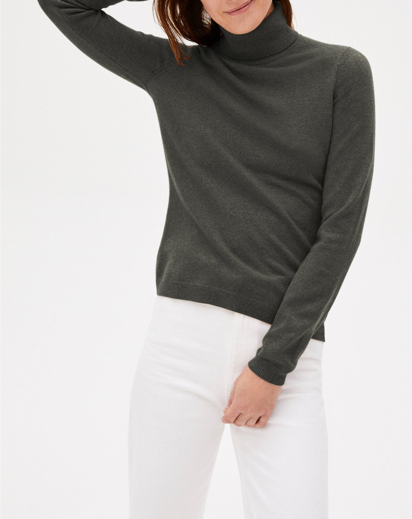 Slim-fit cashmere turtleneck jumper - Loup