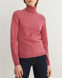 Slim-fit cashmere turtleneck jumper - Bois de Rose