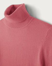 Slim-fit cashmere turtleneck jumper - Bois de Rose