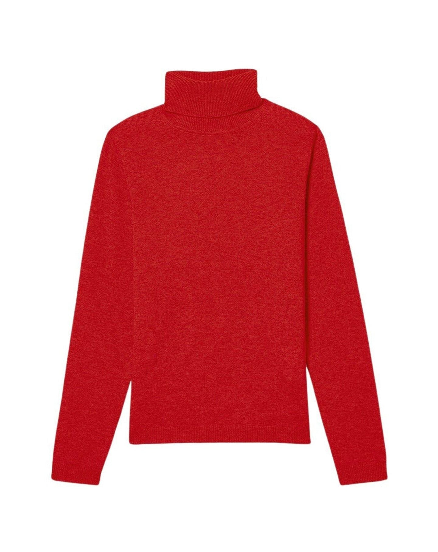Slim-fit cashmere turtleneck jumper - Ruby