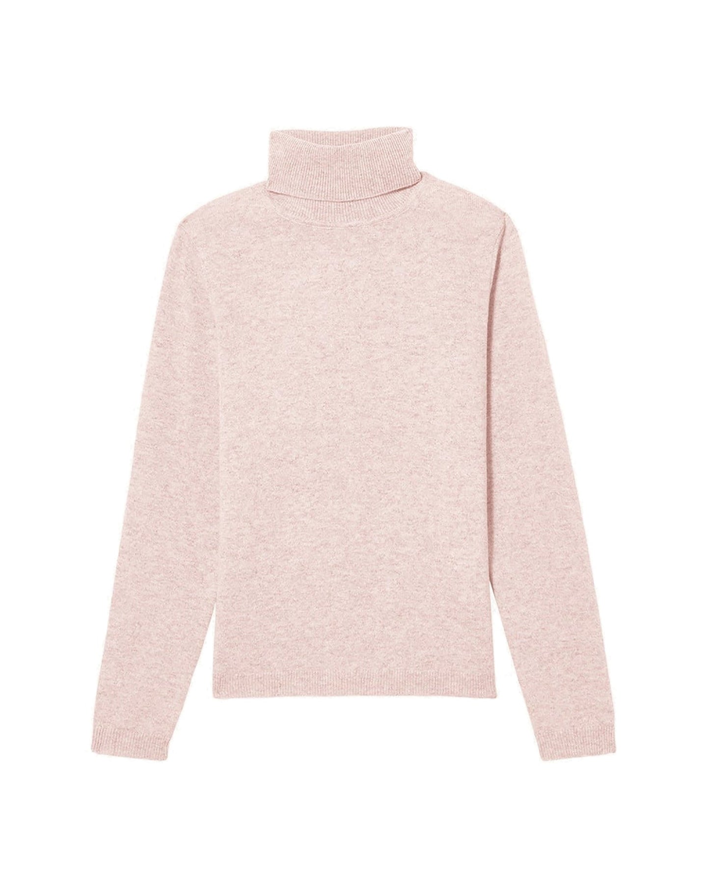 Pull col roulé cintré en cachemire - Aubepine chiné