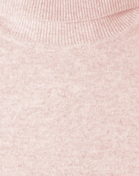 Pull col roulé cintré en cachemire - Aubepine chiné