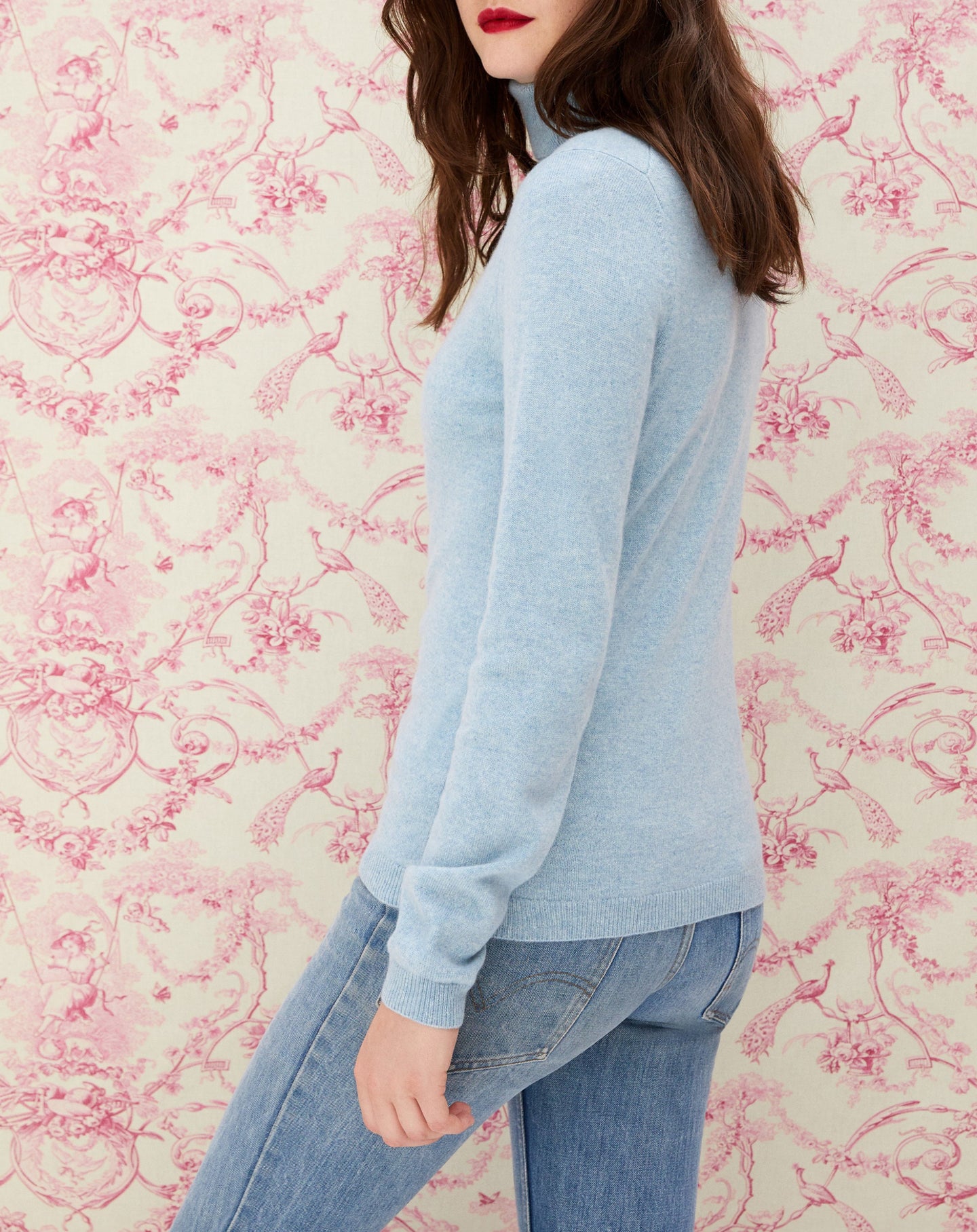 Slim-fit cashmere turtleneck jumper - Jean