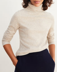 Slim-fit cashmere turtleneck jumper - Sienne