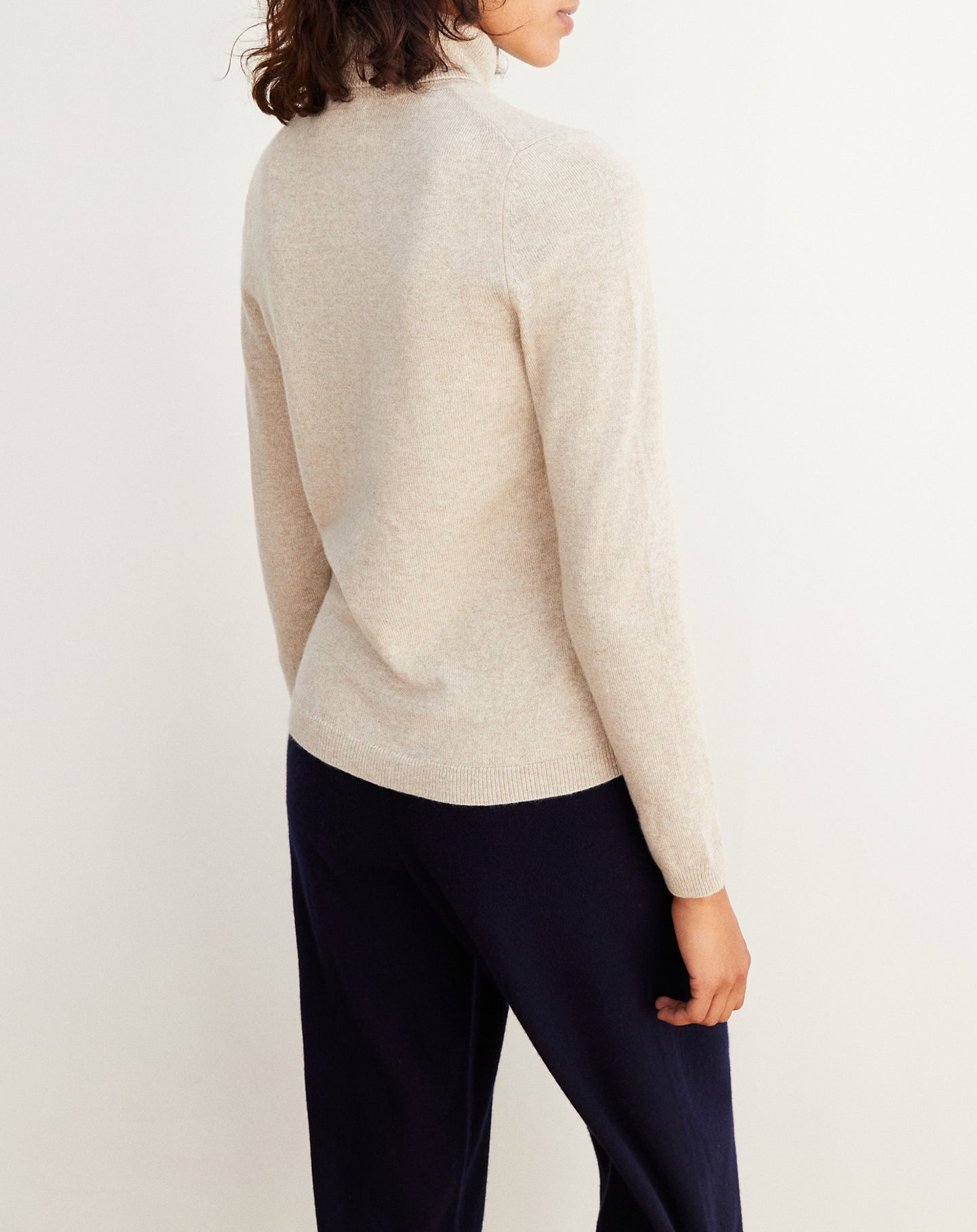 Slim-fit cashmere turtleneck jumper - Sienne