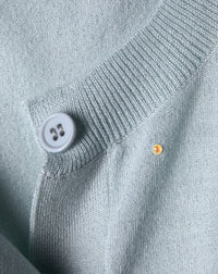 Crystal Strass Cashmere Mix Cardigan - Water Green