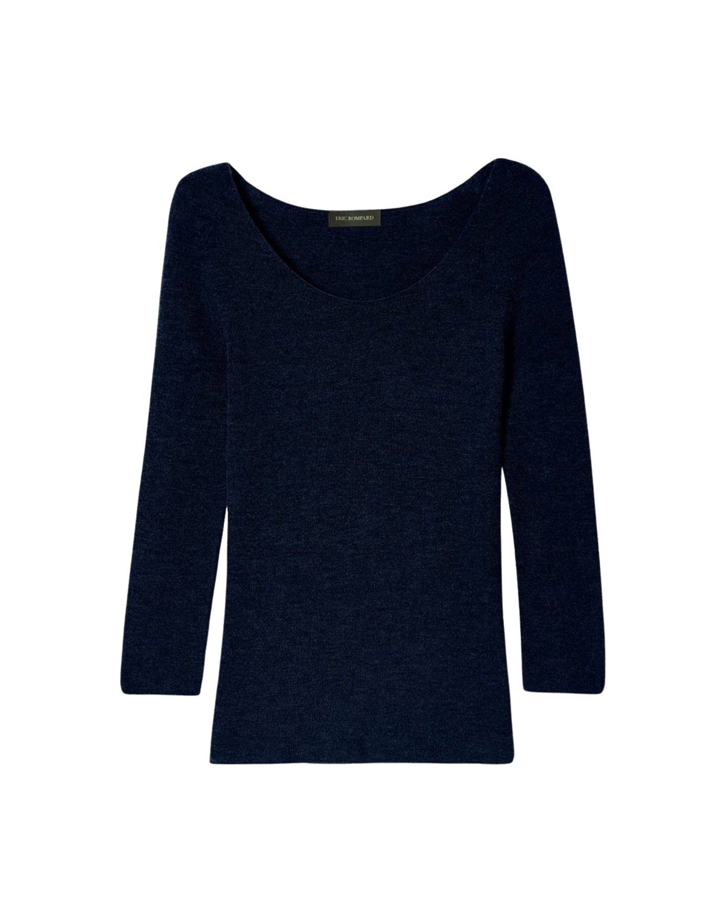 Cashmere seamless crew neck jumper - Navy