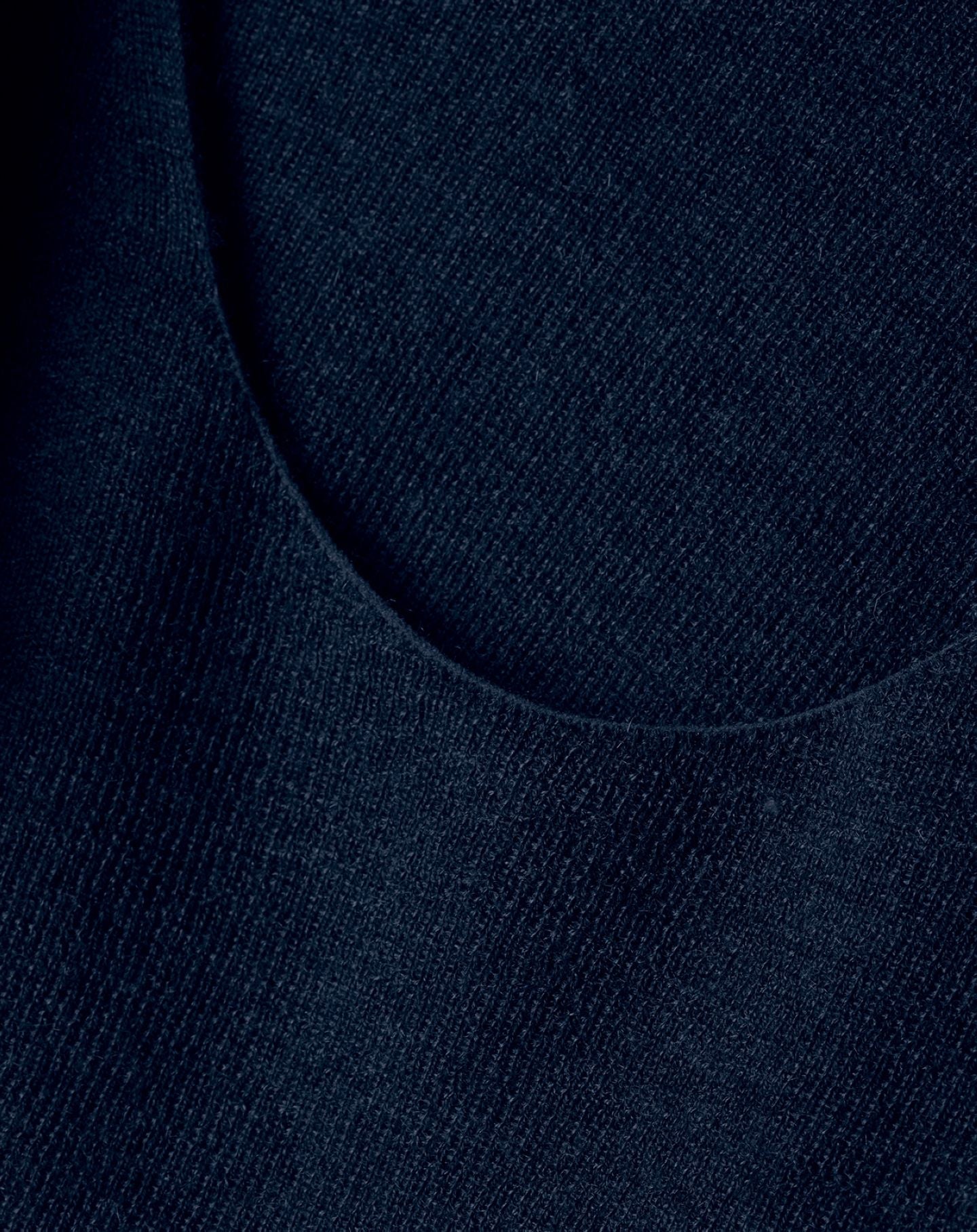 Cashmere seamless crew neck jumper - Navy