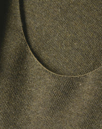 Cashmere seamless crew neck jumper - Khaki