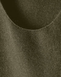 RECO110Ras de cou manches courtes fines côtes sans coutures - Vert