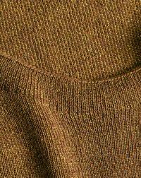 Cashmere and silk seamless crew neck jumper - Lion