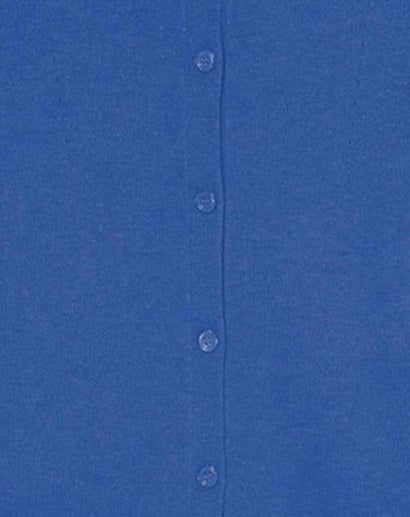 Cardigan cintré à poches en cachemire - Bleu Mousquetaire