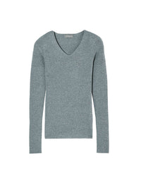 Seamless cashmere and silk V-neck jumper - Horizon